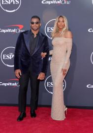 Ciara and Russell Wilson Are Arm-in-Arm at the 2025 ESPY Awards Red Carpet
