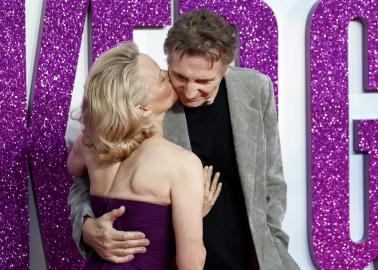 What Pamela Anderson and Liam Neeson Have Said About Their 'Chemistry'