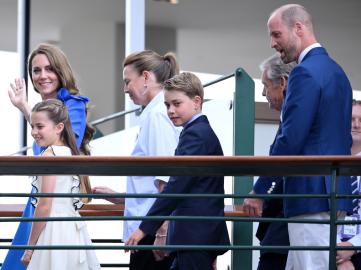 Prince William and Kate Middleton Bring Kids to Final Day of Wimbledon