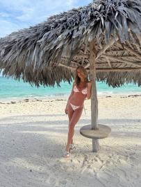 Kristin Cavallari Shows Off Her Toned Bikini Body in Floral Set