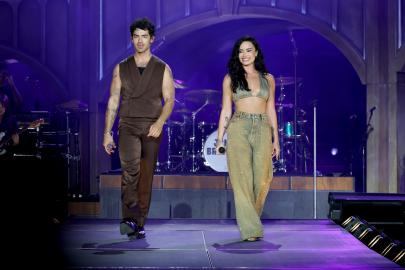 Demi Lovato Is the Talk of the Jonas Brothers Concert in a Hot Outfit