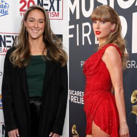 Kylie Kelce Reacts to Travis Kelce and Taylor Swift's Engagement