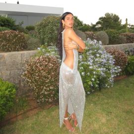 Dua Lipa Rocks Daring Cutout Chainmail Dress for 30th Birthday Celebrations