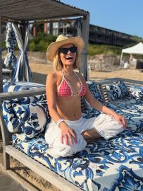 Lindsay Hubbard Shows Off Her Postpartum Figure in Gingham Bikini