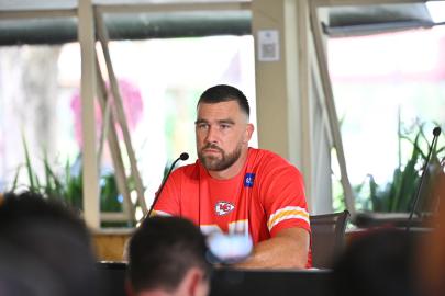 Travis Kelce Is Slapped by NFL Rival Teair Tart During Brazil Game