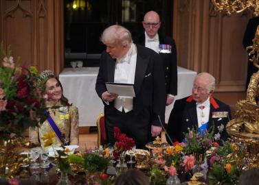 Trump Appears to Look Directly at Kate While Thanking 'Queen' Camilla