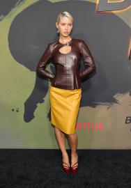 Jude Law’s Daughter Iris Law Dons All-Leather Look With Edgy Pixie Cut