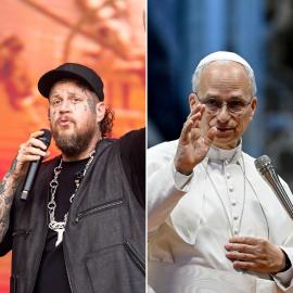 Jelly Roll Celebrates After Meeting Pope Leo XIV