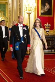Kate Middleton Reigns Supreme in Gold Gown and Tiara at State Banquet