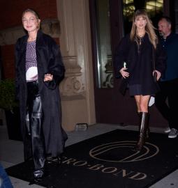 Taylor Swift Steps Out for Girls' Night With Friend Gigi Hadid